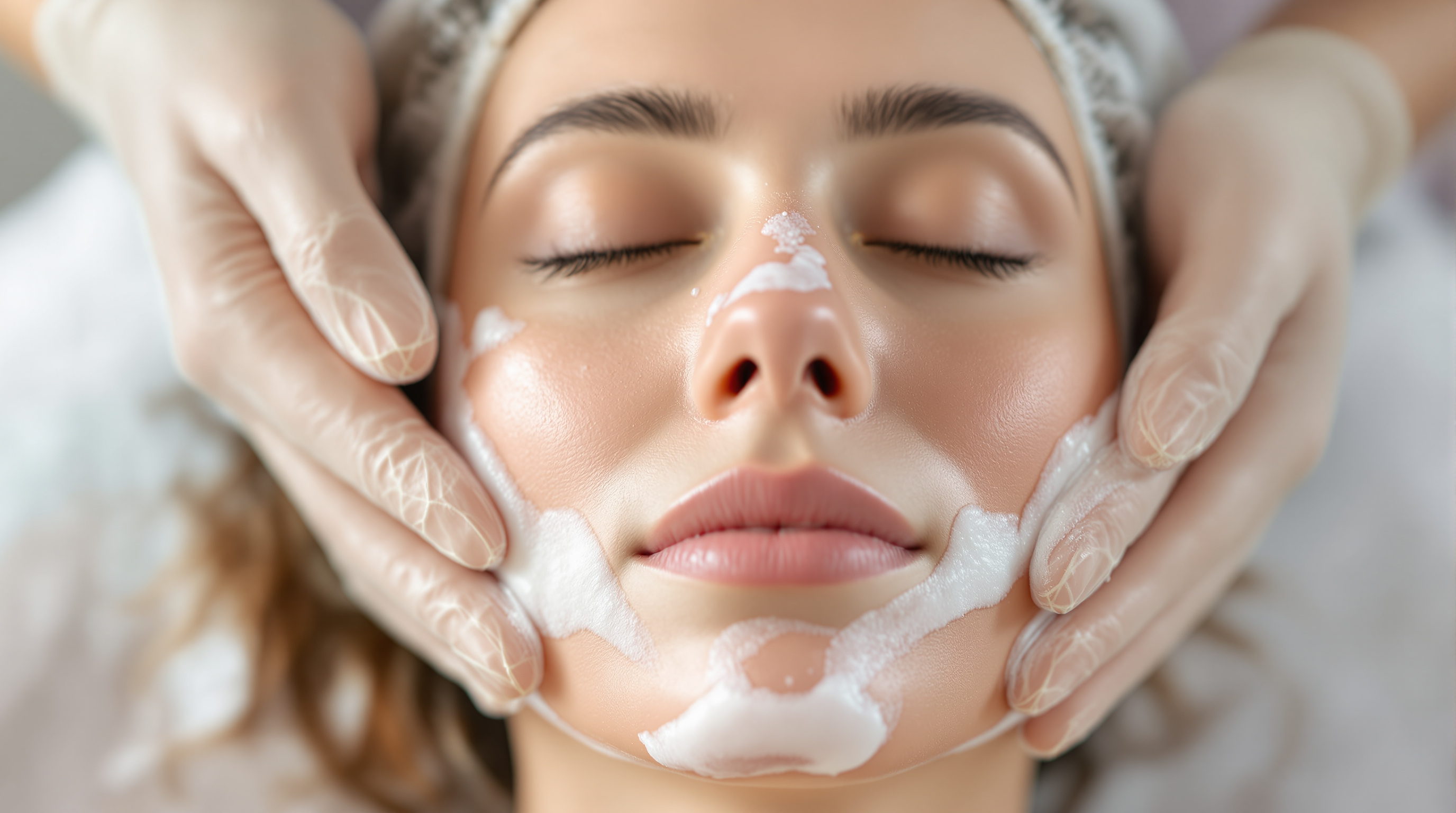Routine de nettoyage du visage